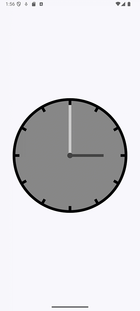 Clock animated