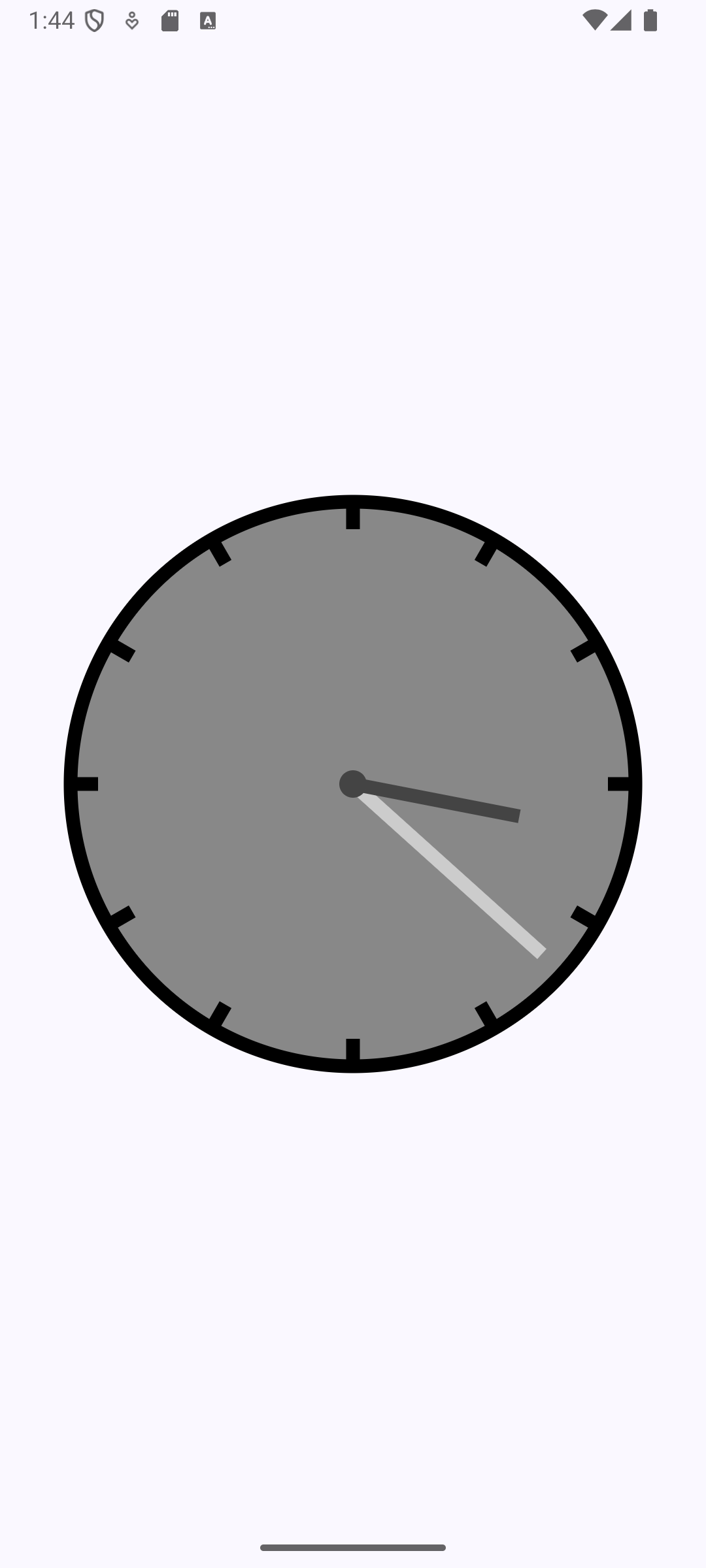 Clock hour hand pin