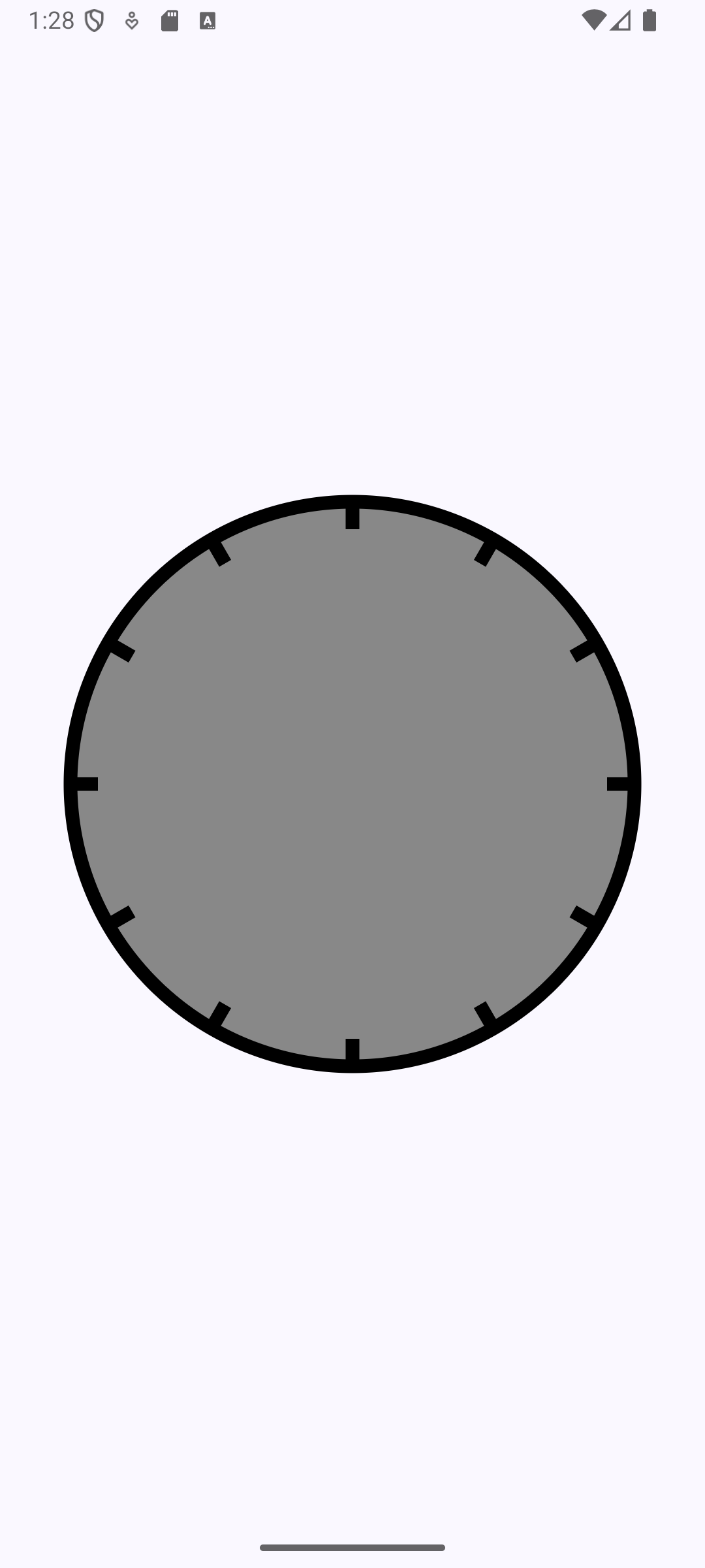 Clock hour ticks
