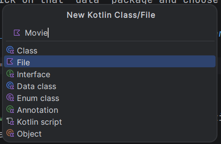 Choose "File"