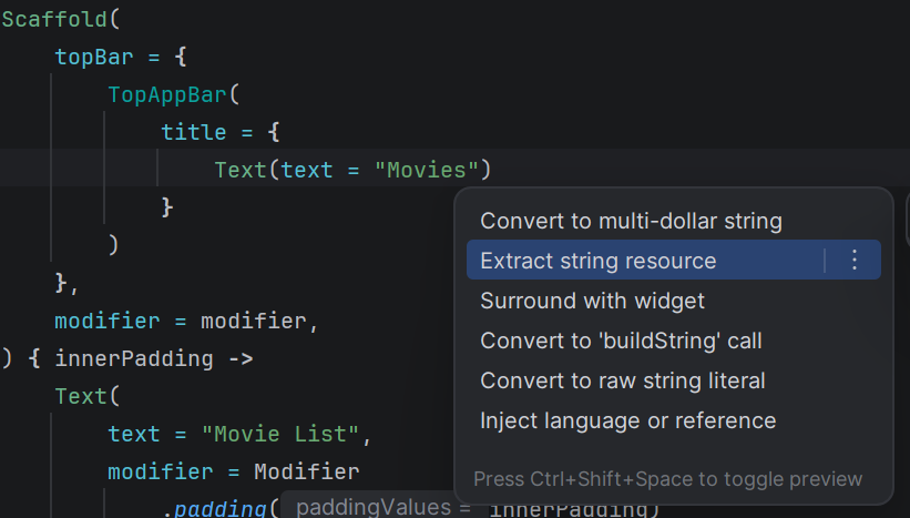 Extract String Resource