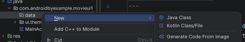 New Kotlin Class/File